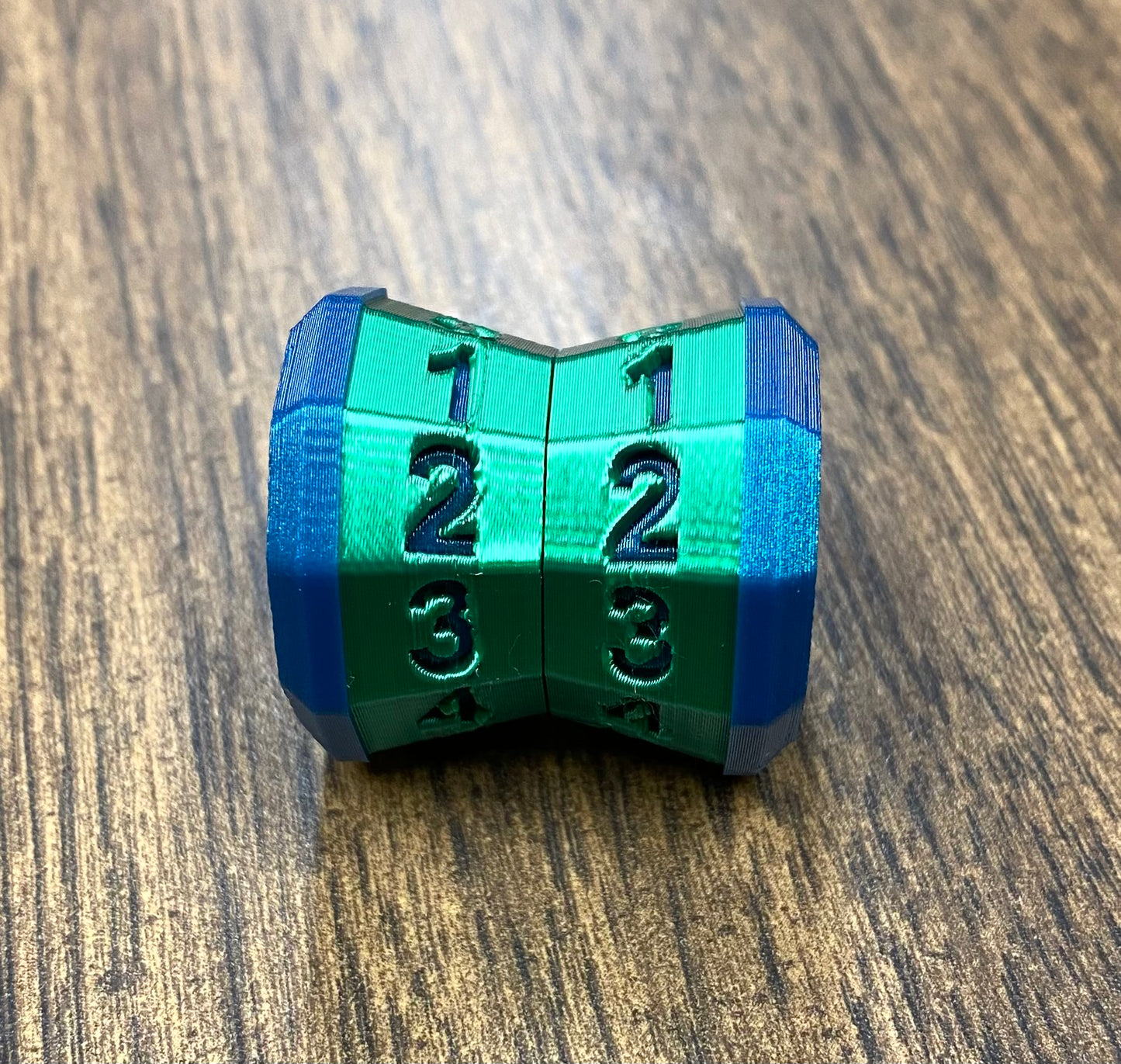 D100 MTG Life Counter Metallic Green Middle Dial| 3D Printed Magic the Gathering