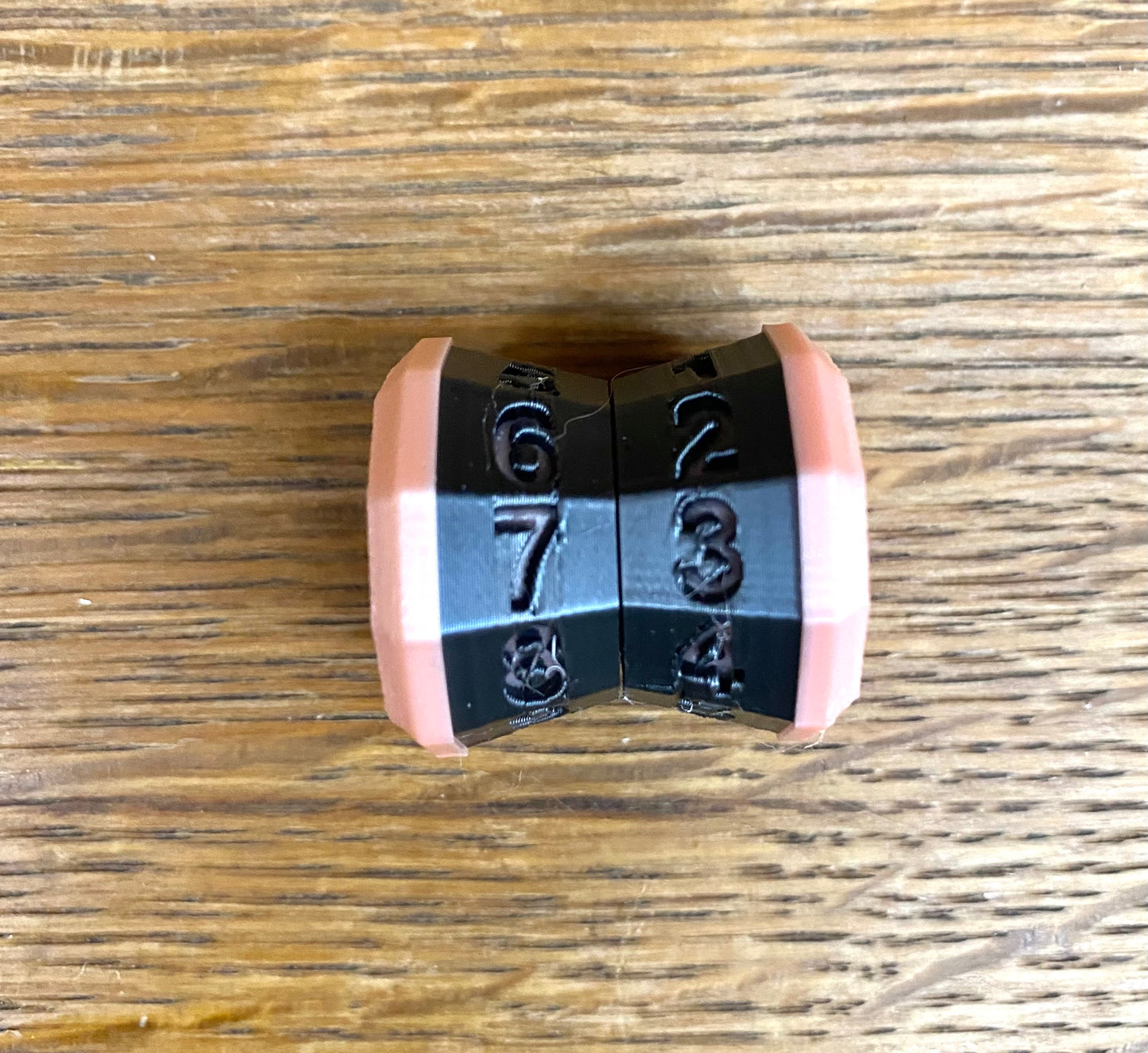 D100 MTG Life Counter Metallic Black Middle Dial| 3D Printed Magic the Gathering