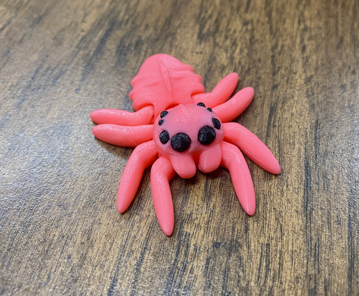 🕷️Articulated Fidget Spider | Tiny Moving 3D Printed Spider Toy - Spooky Cute Halloween Decor & Prank (Black, Brown, Gray, Light Purple, Pink)