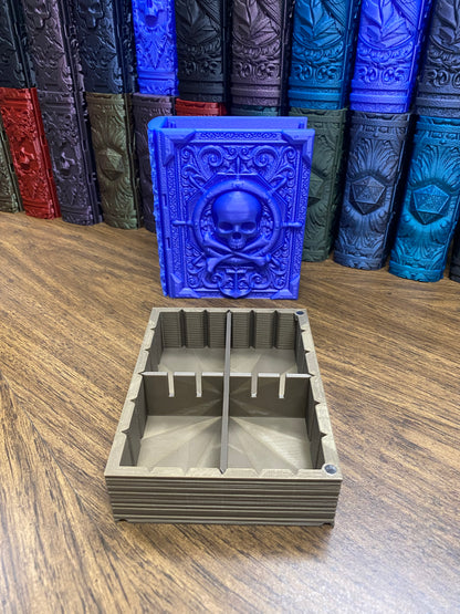 Pirate Yarr Reforged Tome DnD Dice Storage Tray | 3D Printed Book Box