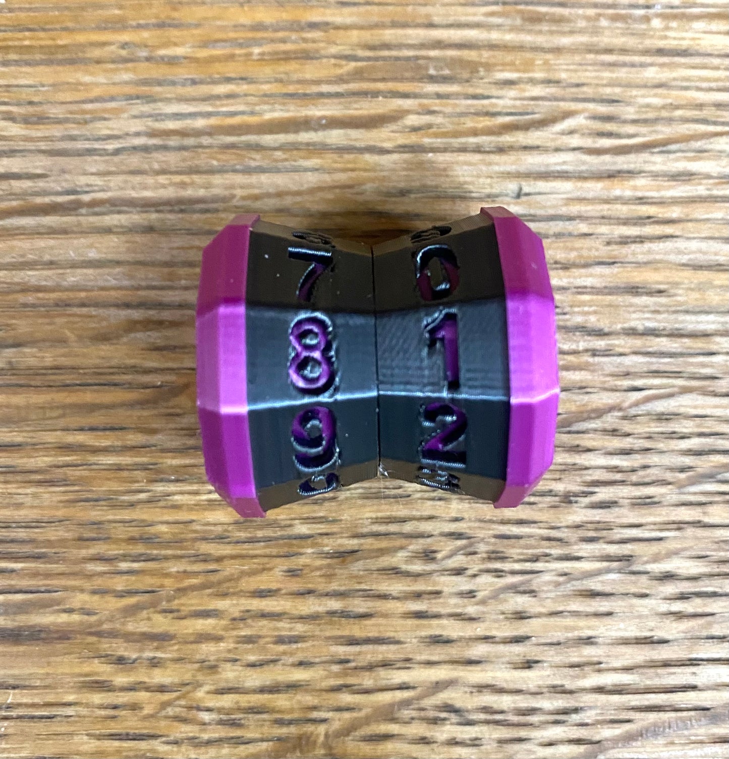 D100 MTG Life Counter Metallic Black Middle Dial| 3D Printed Magic the Gathering