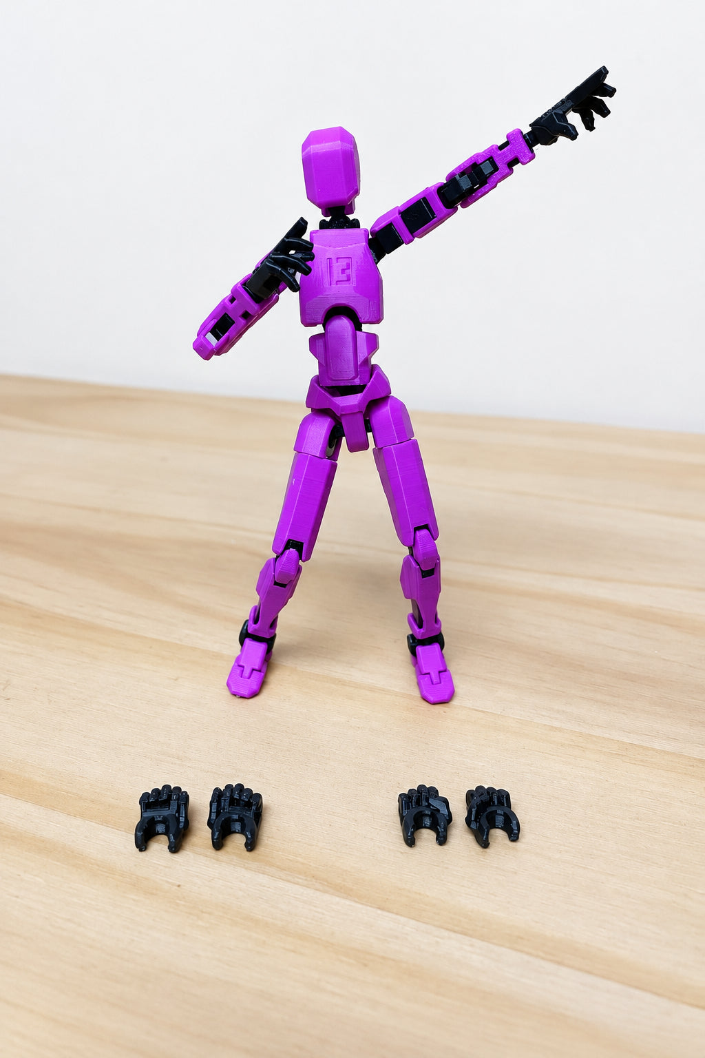 Dummy 13 – Colorful Articulated Action Figure Assembled and Unassembled