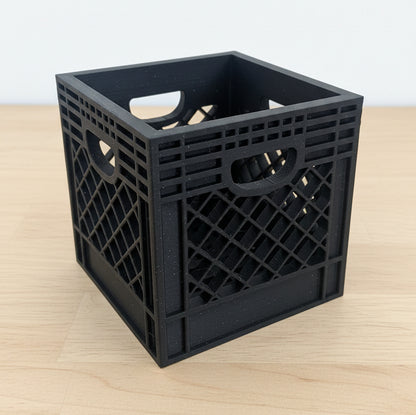 Mini Crate 3x3x3 Storage Box | 3D Printed Compact Desk Organizer