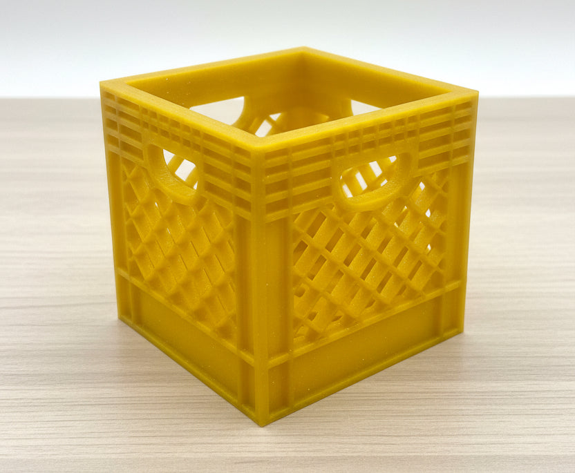 Mini Crate 3x3x3 Storage Box | 3D Printed Compact Desk Organizer
