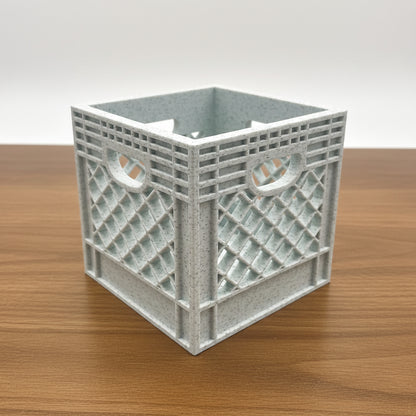 Mini Crate 3x3x3 Storage Box | 3D Printed Compact Desk Organizer