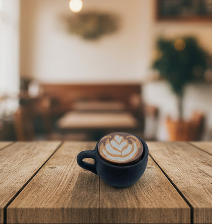 Latte Art Fidget Clicker | 3D Printed Realistic Coffee Cup Desk Accessory
