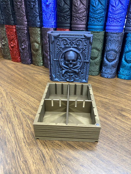 Pirate Yarr Reforged Tome DnD Dice Storage Tray | 3D Printed Book Box