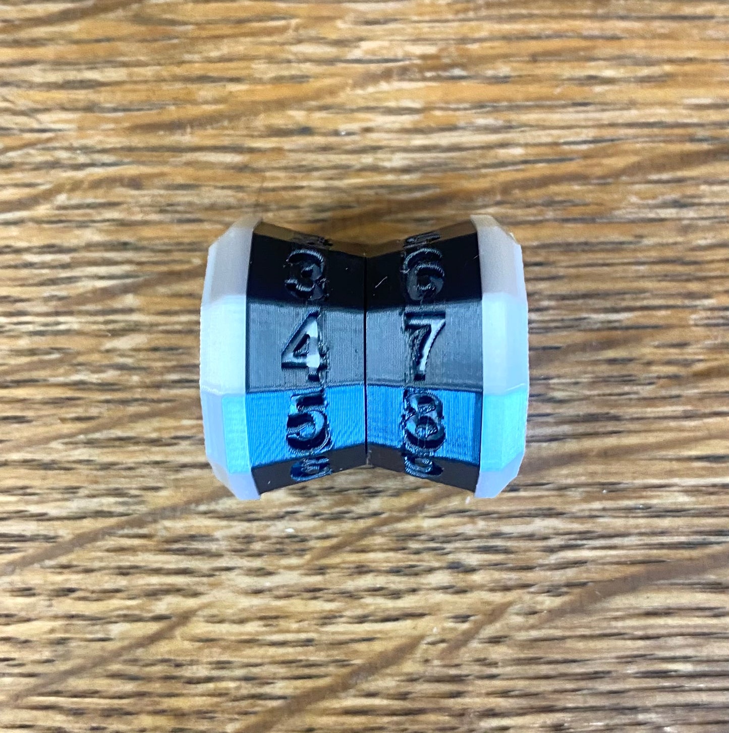 D100 MTG Life Counter Metallic Black Middle Dial| 3D Printed Magic the Gathering