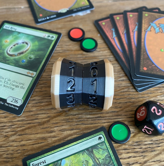 3d mtg card life counter ALOBGHDC Metal Wheel Metal Magic Life Counter MTG Health Tracker MTGs Foundations with Dragon Symbol for Board Games, Cards Games, TTRPGs, Compatible with MTGs(Pearl Silver_Blue) : Toys & MTG Magic the Gathering Life