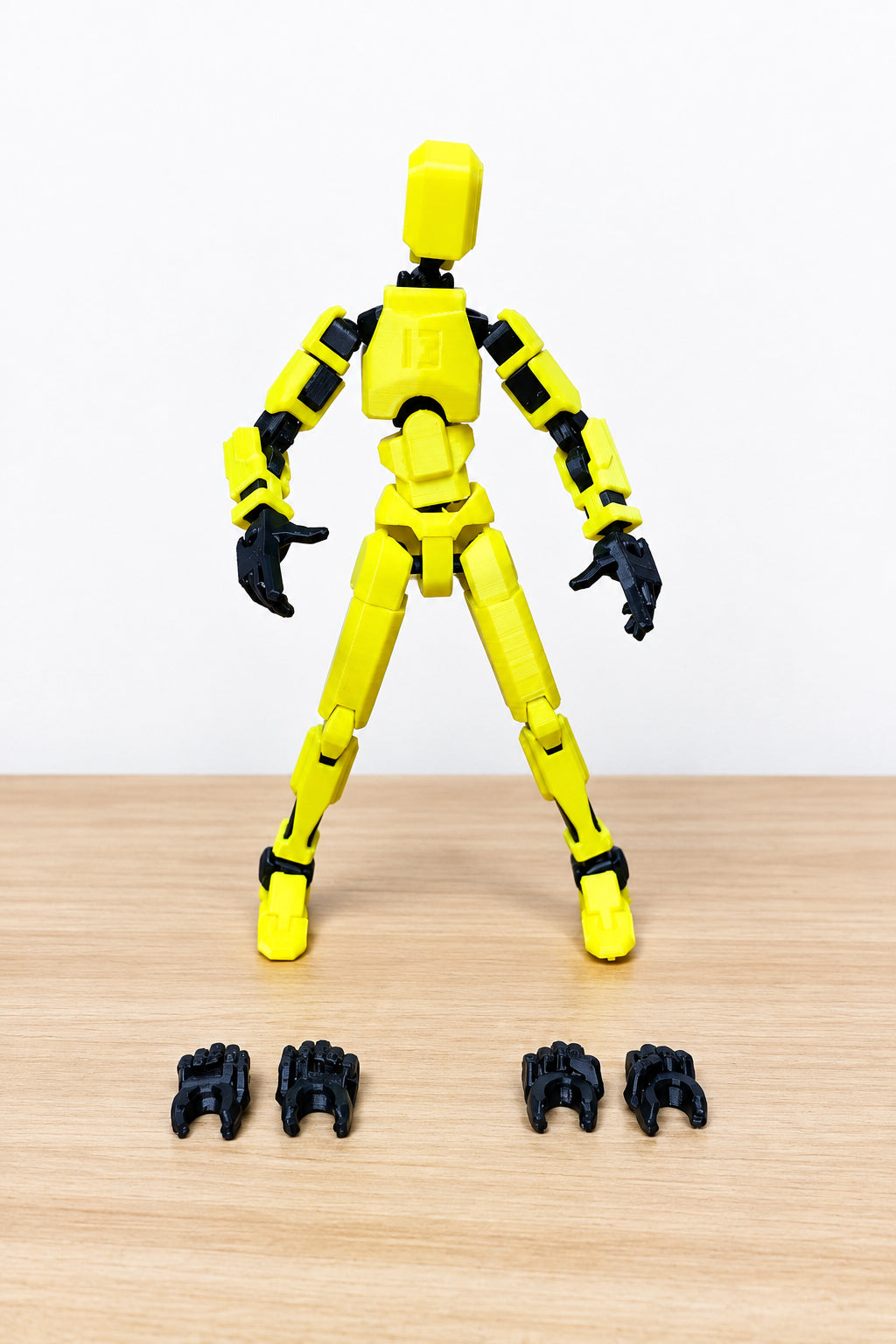 Dummy 13 – Colorful Articulated Action Figure Assembled and Unassembled