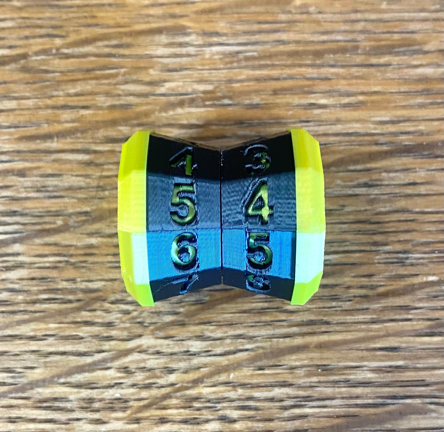 D100 MTG Life Counter Metallic Black Middle Dial| 3D Printed Magic the Gathering
