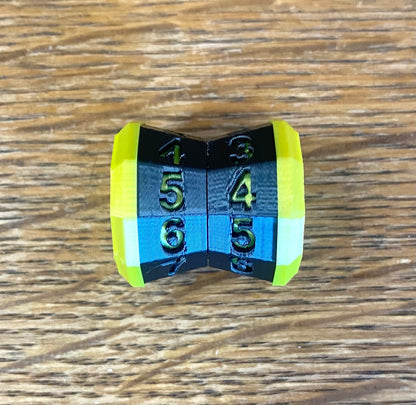 D100 MTG Life Counter Metallic Black Middle Dial| 3D Printed Magic the Gathering
