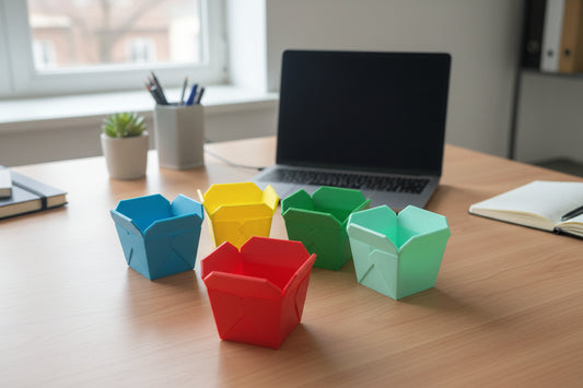 Additional Color Options Mini Chinese Takeout Box – Perfect Small Storage Organizer & Holiday Stocking Stuffer