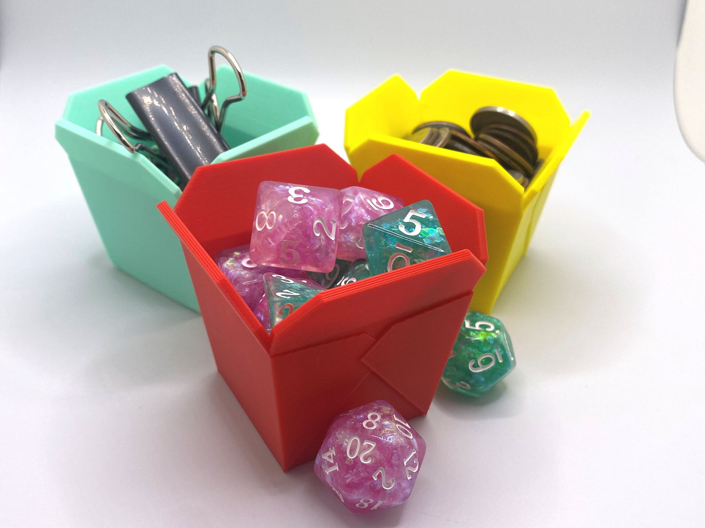 Mini Chinese Take-Out Box, Perfect for an Organizer and Small Stuff Storage, Cute Gift Idea for the Holidays or a Stocking Stuffer.