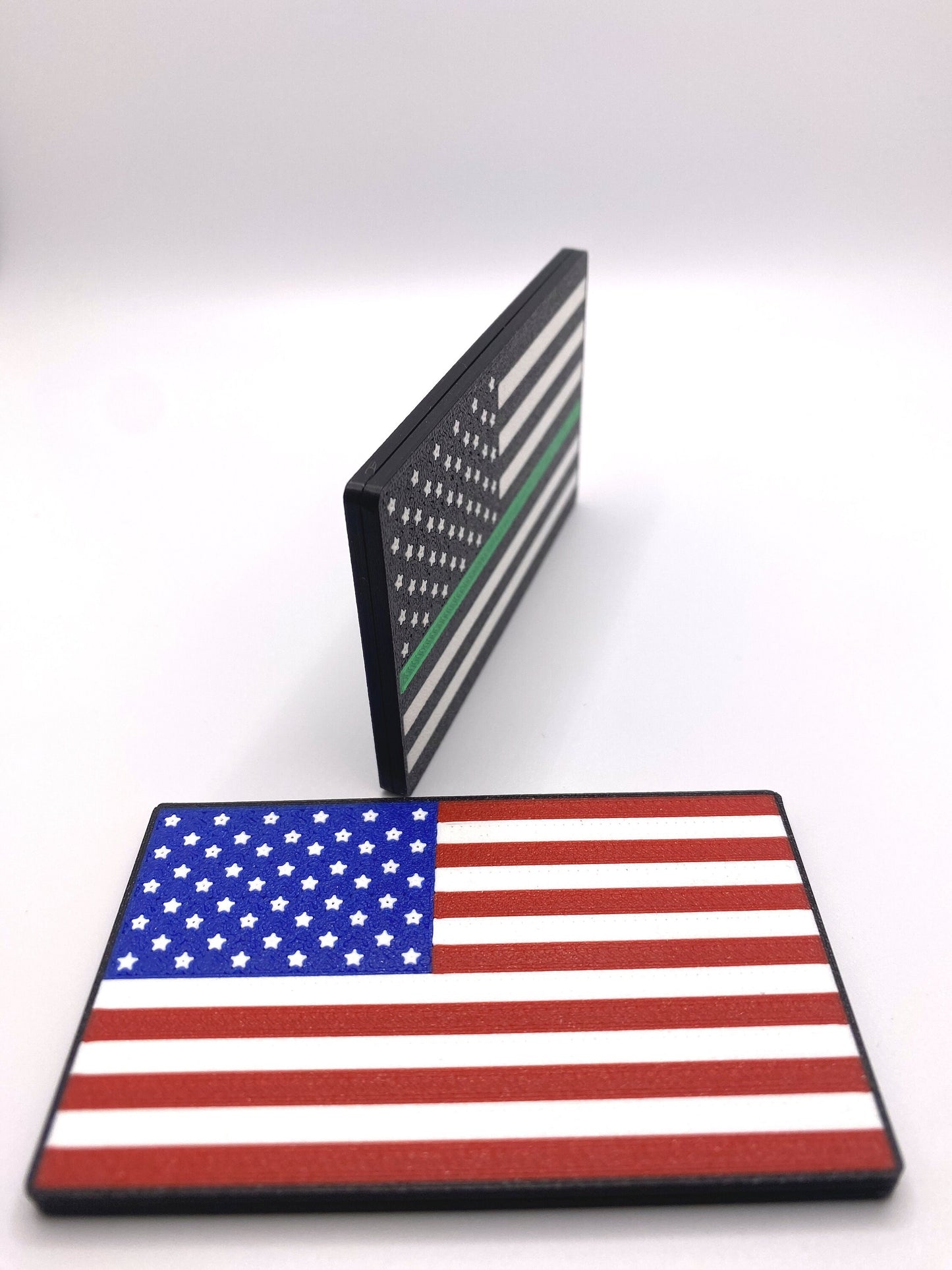 United States Double Sided Flag Magnet & US Double-Sided Honor Flag Refrigerator Magnet.