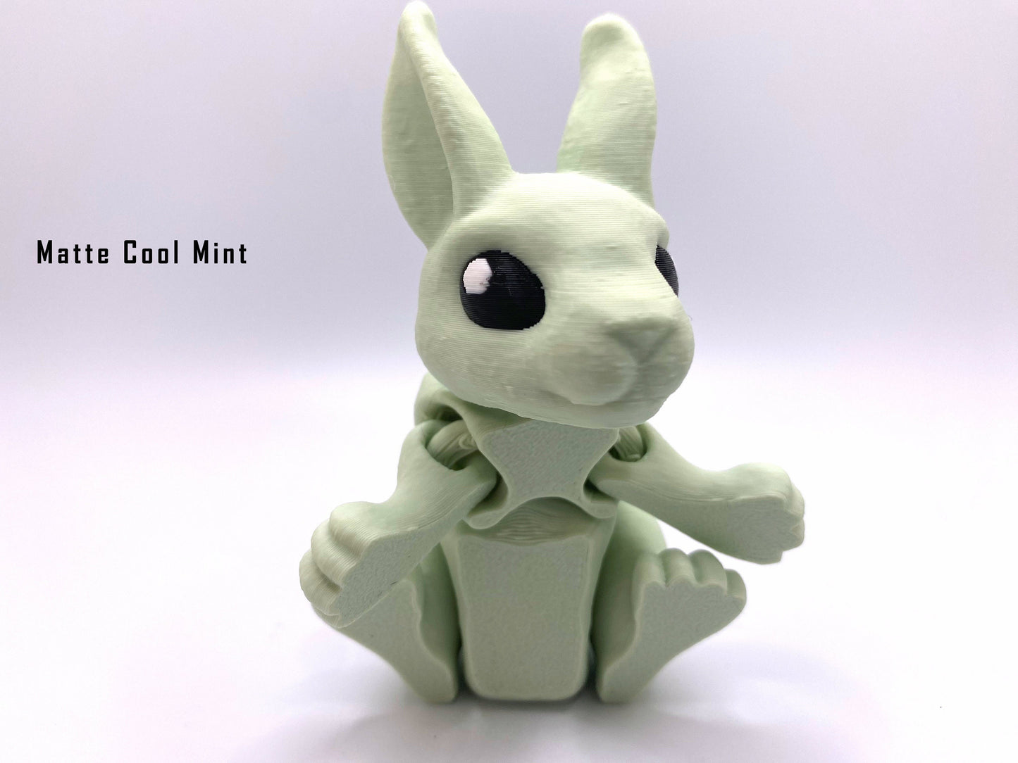 Mini Tiny Bunnies with Articulated Limbs great for a fidget toy, home decor, Easter Celebration, or your Easter Basket.