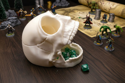 Screaming Skull Dice Tower | 3D Printed D&D Dice Rolling Accessory