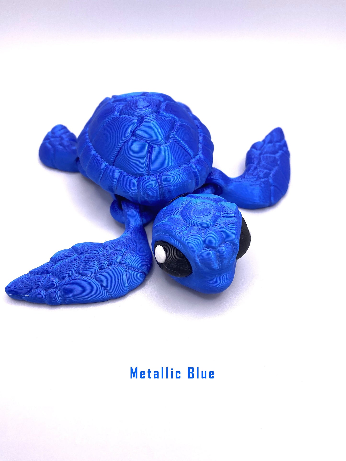 Sea Turtle 3D Printed Articulated Fidget Figurine