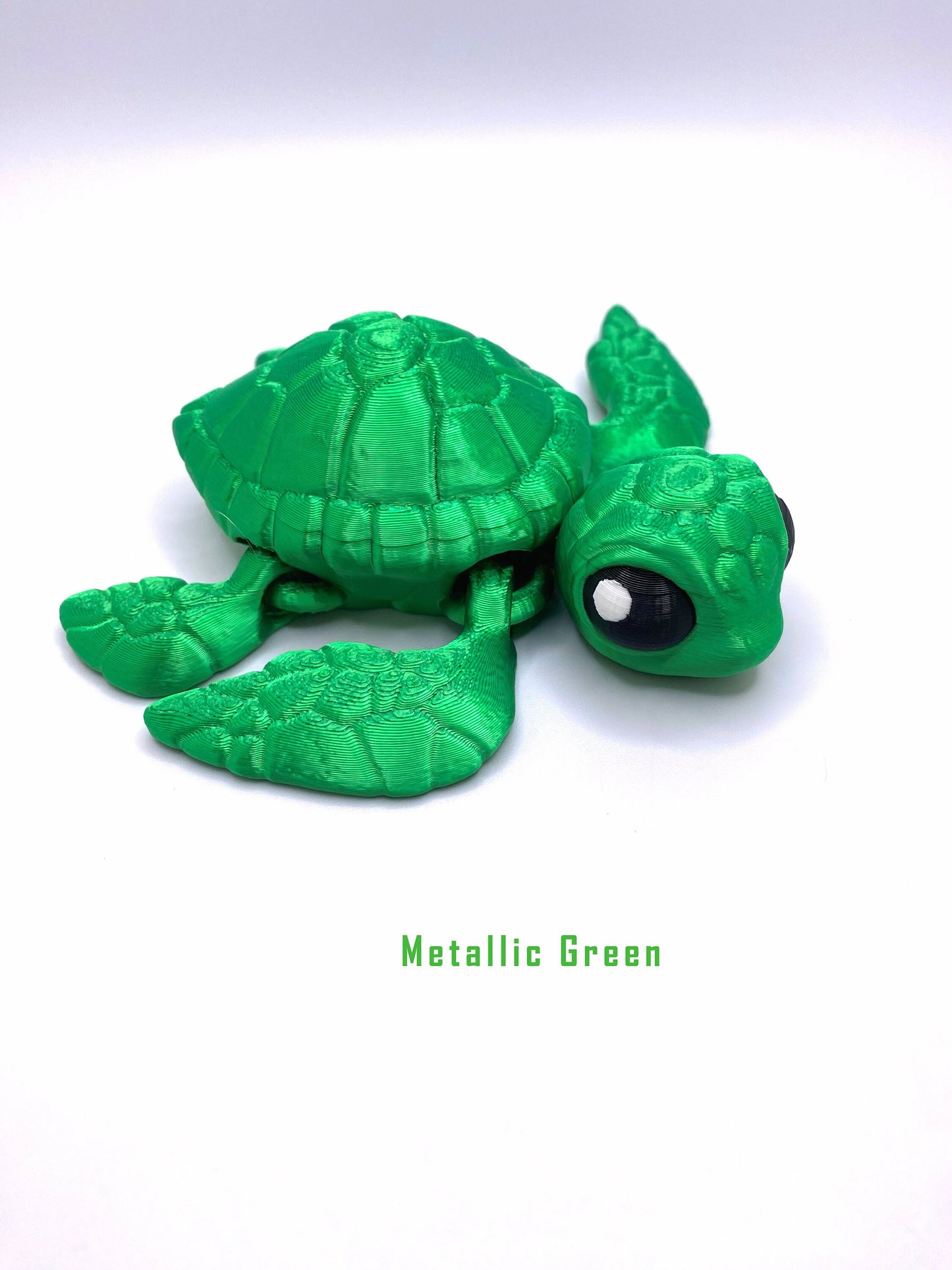 Sea Turtle 3D Printed Articulated Fidget Figurine