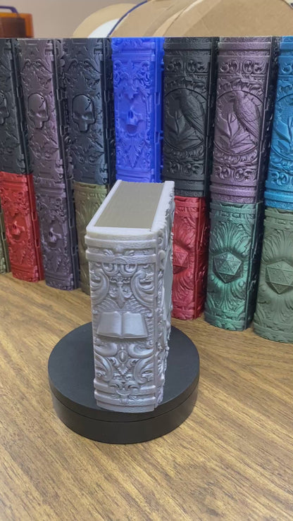 Wizard Reforged Tome DnD Dice Storage Tray | 3D Printed Book Box