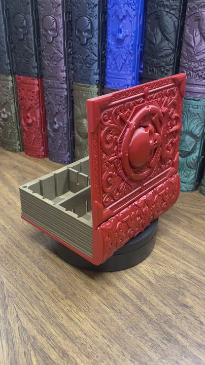 Pirate Yarr Reforged Tome DnD Dice Storage Tray | 3D Printed Book Box