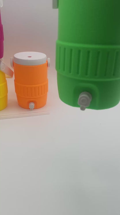 Mini Cooler Can Holder fits standard 12 ounce soda can, includes Reusable Straw