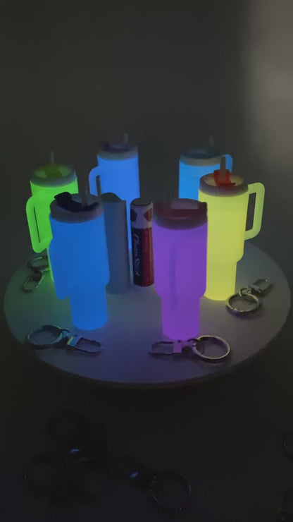 Mini Chapstick Tumbler Holder Keychain | 3D Printed Lip Balm Holder