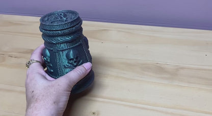 Pirate “Yarr!” Dice Cup – 3D Printed Skull & Crossbones Dice Holder for D&D, RPG & Tabletop Games