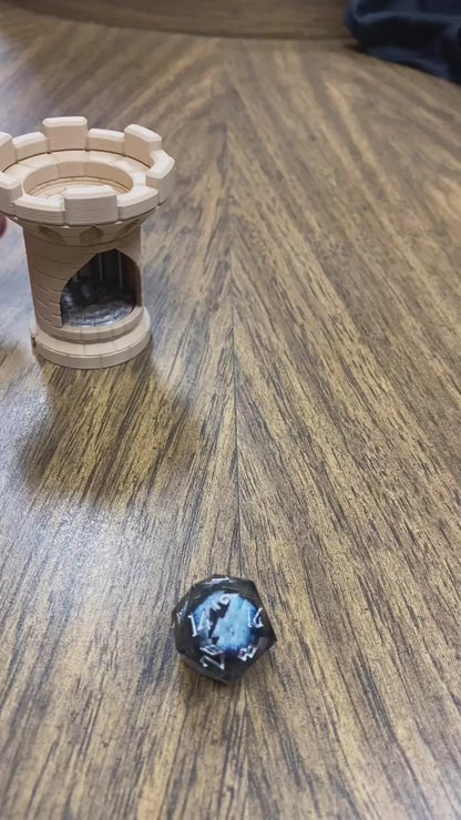 Castle Dice Jail - Single Die Prison Cage | 3D Printed Tabletop RPG Accessory