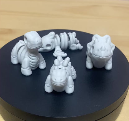 Skeleton Dinosaur 4 Pack-Brontosaurus, Triceratops, Pterodactyl, Stegosaurus